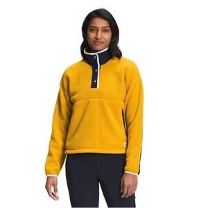 The North Face Cragmont Fleece 1/4 Snap Pullover Yellow Size Medium Gorpcore